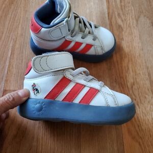 Disney X Grand Court Mid I Kids Minnie Mouse Hightop Adidas, Size 6K